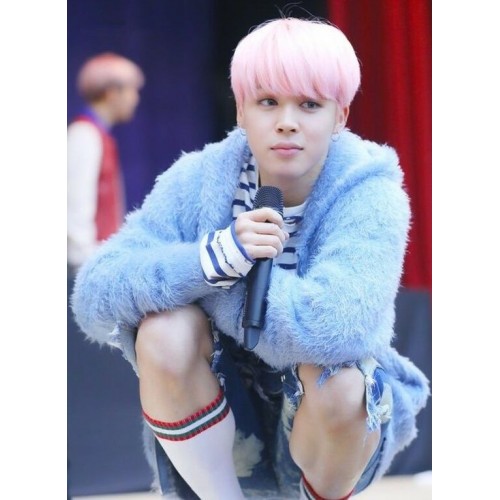 BTS Jimin Blue Comfy Hoodie Jacket With Zipper